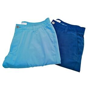 Bald Head Blues Lot 2 Men's 34 x 32 Blue & Teal Golf Performance Pants Resort